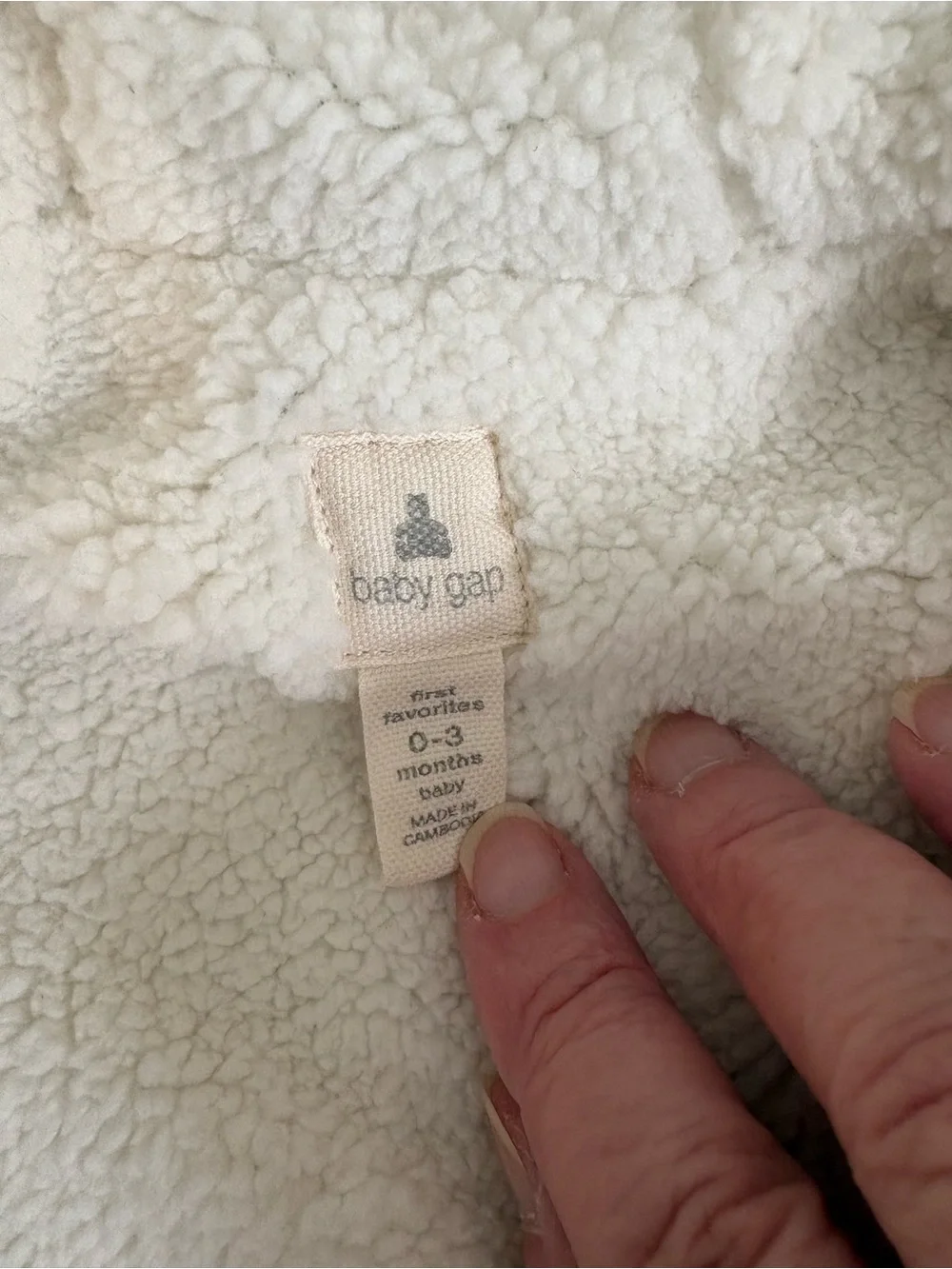 NWOT Baby Gap Sherpa Lined Winter Snowsuit Pram Suit. Size 0-3 months.